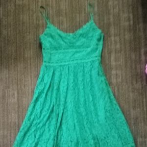 Women's size large green brand nsr dress